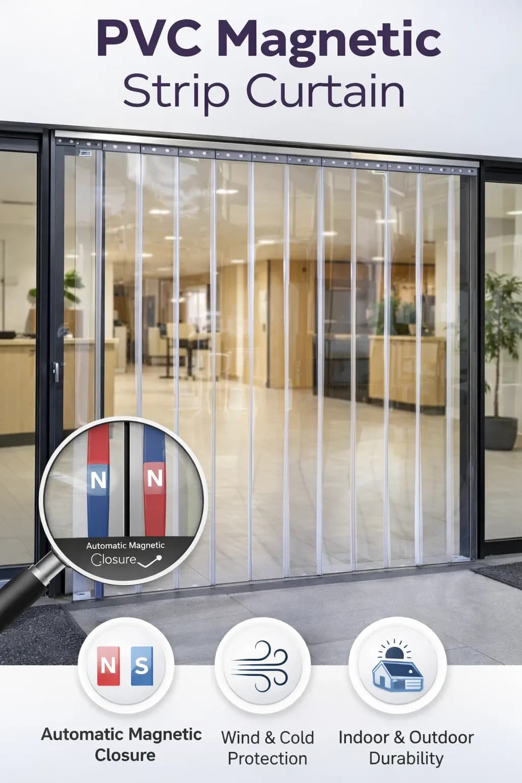 PVC Magnetic Strip Curtain